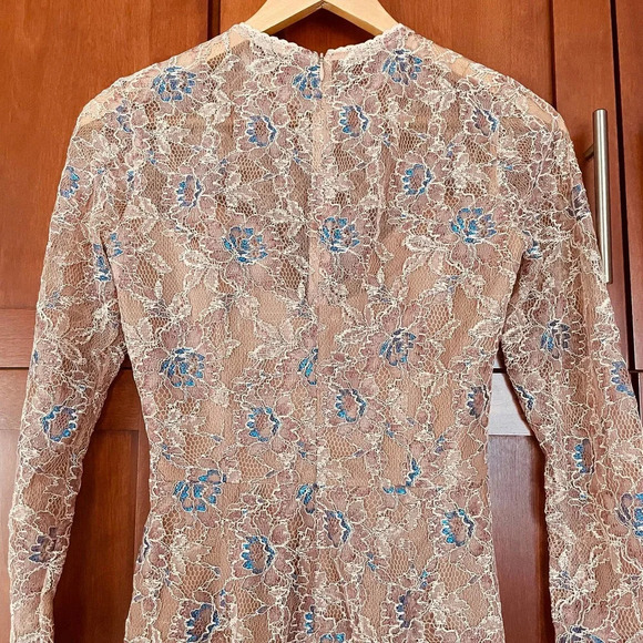 Dress the Population Kay Lace Embroidery Floral Sheath Dress Size XS - Picture 8 of 10